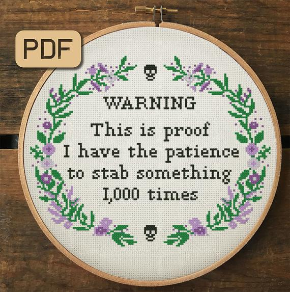 10 Snarky Cross Stitch Patterns You Need In 2024 Single Girl s DIY - Free Snarky Cross Stitch Patterns