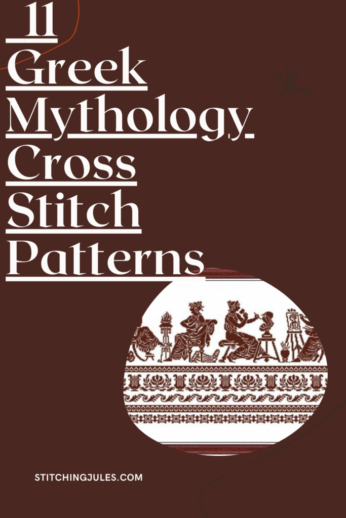 11 Cross Stitch Patterns For Fans Of Greek Mythology Cross Stitch  - Greek Mythology Cross Stitch Patterns