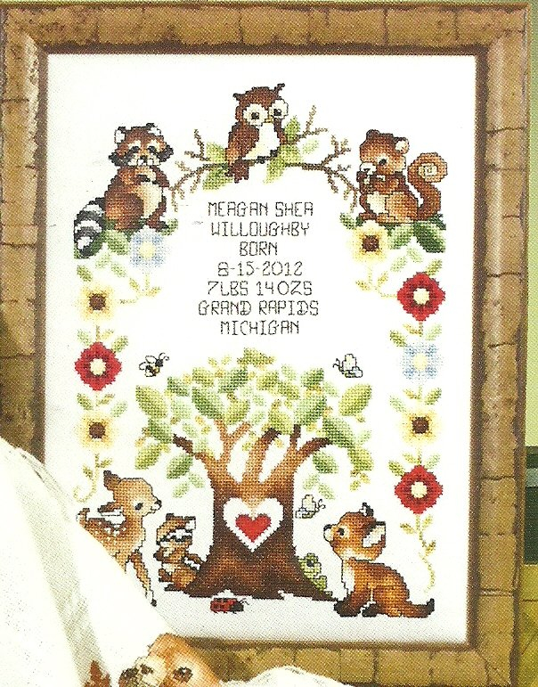  14 Cross Stitch Patterns Stoney Creek WOODLAND BABIES 2012 - Stoney Creek Cross Stitch Free Patterns