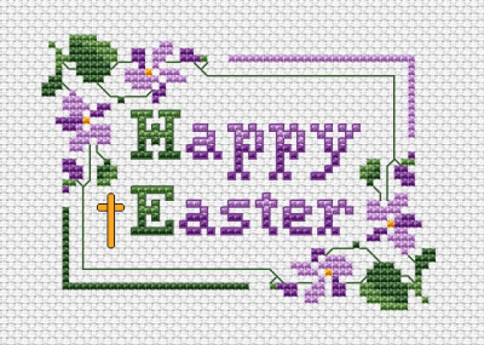 22 Cross Stitch Patterns For Easter - Cross Stitch Easter Card Patterns