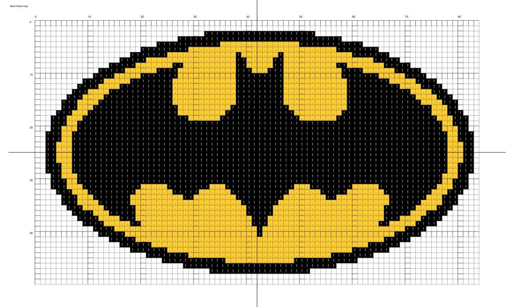  37 Awesome Photo Of Free Crochet Batman Logo Pattern Vanessaharding  - Batman Logo Cross Stitch Pattern Free