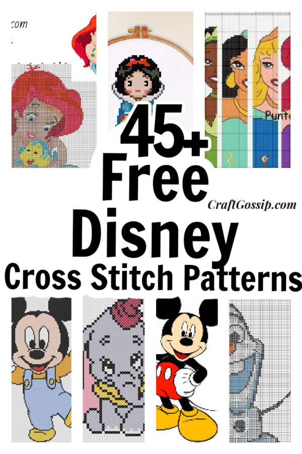 45 Free Disney Inspired Cross Stitch Patterns Cross Stitch - Disney World Cross Stitch Patterns
