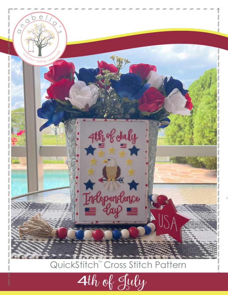 4th Of July Cross Stitch Pattern By Anabella s Needleart Anabella s - Free 4th Of July Cross Stitch Patterns