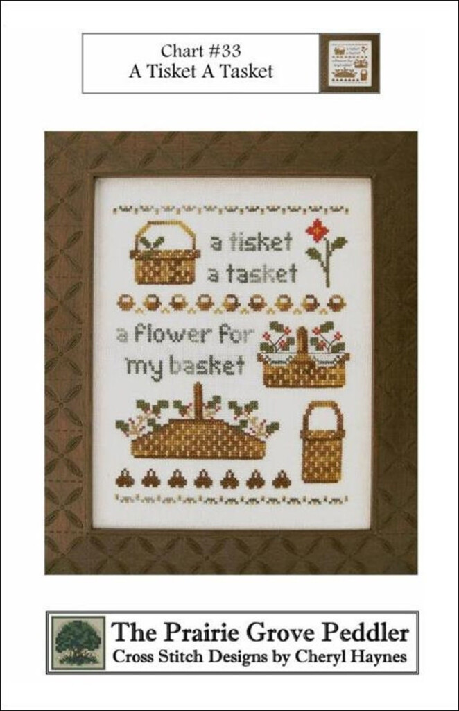 A Tisket A Tasket Counted Cross Stitch Pattern Etsy - A Tisket A Tasket Cross Stitch Pattern