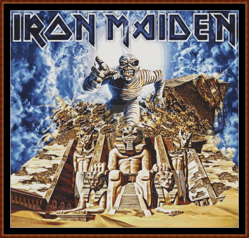 All Patterns Modern Cross Stitch Full Coverage Cross Stitch Patterns  - Iron Maiden Cross Stitch Pattern