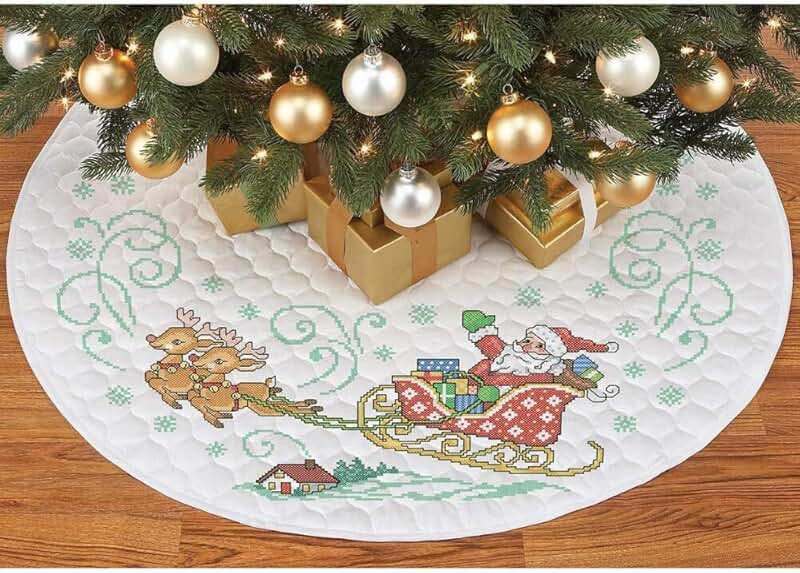 Amazon Cross Stitch Christmas Tree Skirt - Free Cross Stitch Christmas Tree Skirt Pattern