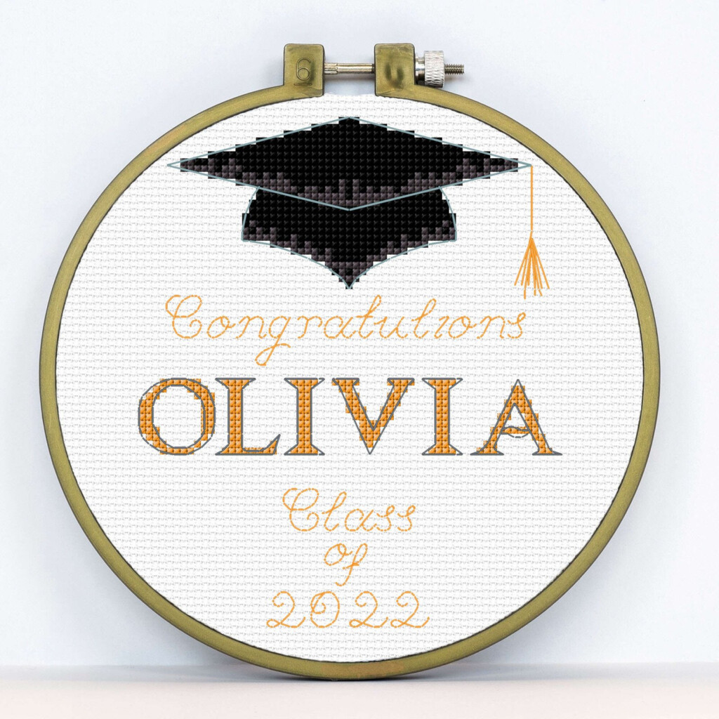 ANCHOR GRADUATION DAY CROSS STITCH DESIGN Bepatterns - Hard To Find Cross Stitch Patterns