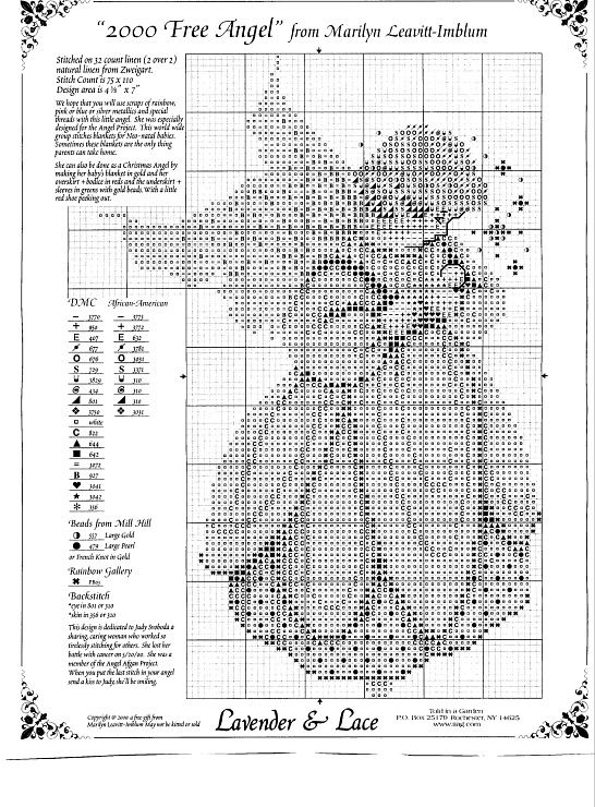 Angel Cross Stitch Patterns Lavender Lace Cross Stitch Patterns - Angel Cross Stitch Patterns Lavender Lace