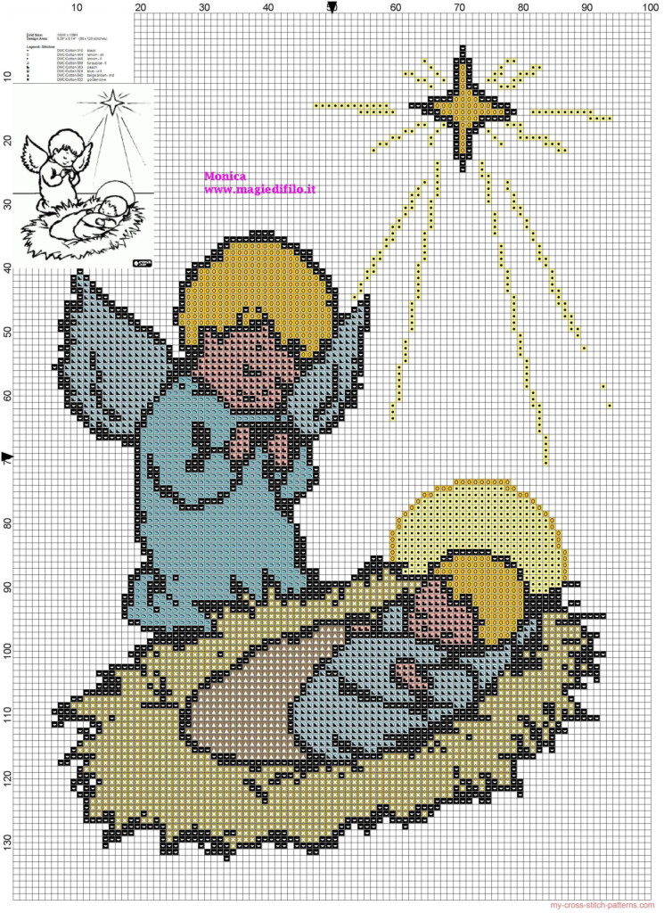 Angel With Baby Jesus Cross Stitch Pattern Free Cross Stitch Patterns  - Face Of Jesus Cross Stitch Pattern