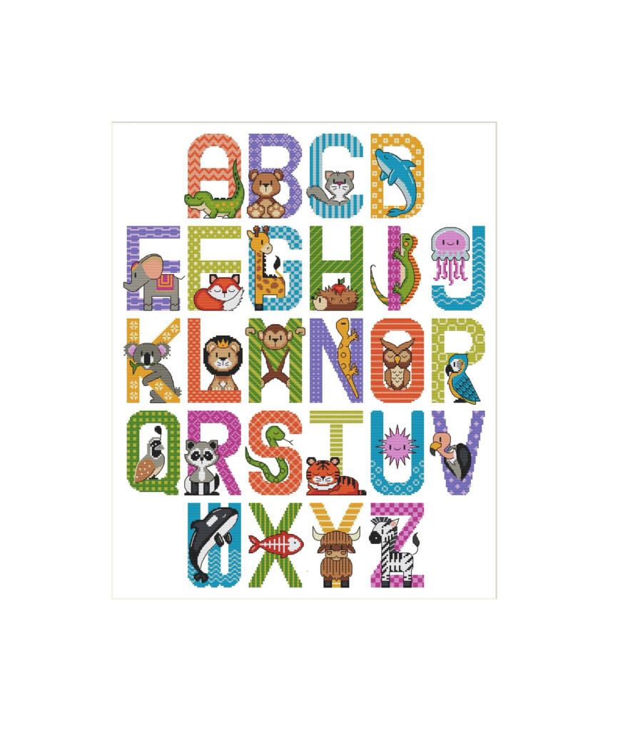 Animal Alphabet Cross Stitch Patterns - Animal Alphabet Cross Stitch Patterns Free