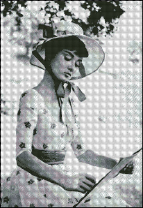 AUDREY HEPBURN Cross Stitch Pattern No 448 Etsy - Audrey Hepburn Cross Stitch Pattern