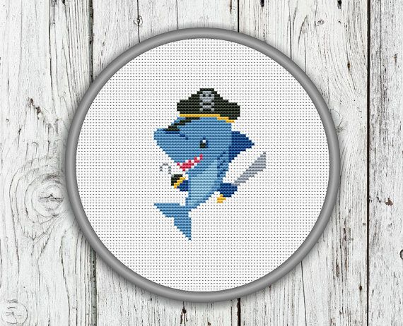 Baby Shark Cross Stitch Pattern Cross Stitch Patterns - Free Shark Cross Stitch Pattern