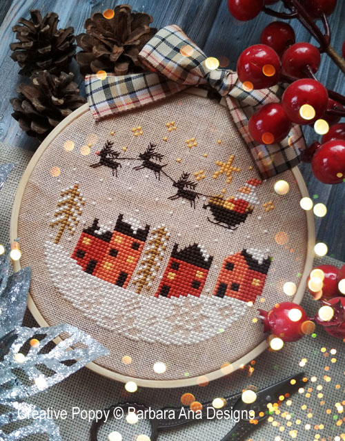 Barbara Ana Designs Holy Night cross Stitch Pattern  - All Through The Night Cross Stitch Patterns