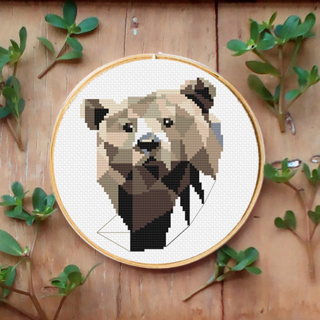 Bear Small Cross Stitch Pattern Cross Stitch PDF Download Etsy - Small Bear Cross Stitch Pattern
