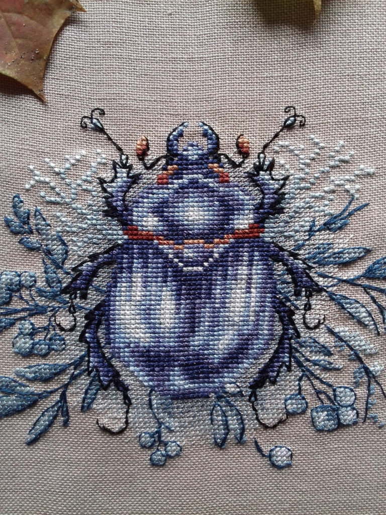 Beetle Cross Stitch Pattern PDF Instant Download Insect Cross Etsy - Vw Beetle Cross Stitch Pattern