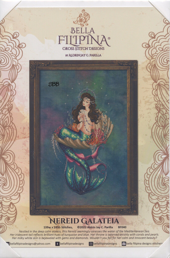 Bella Filipina BF040 Nereid Galateia 2022 Aldrin Jay C Parilla Etsy  - Bella Filipina Cross Stitch Patterns