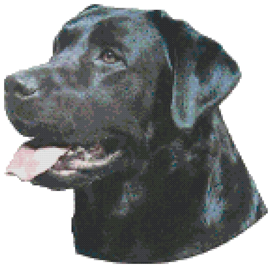 Black Lab Cross Stitch Pattern Cross Stitch Patterns - Yellow Lab Cross Stitch Pattern