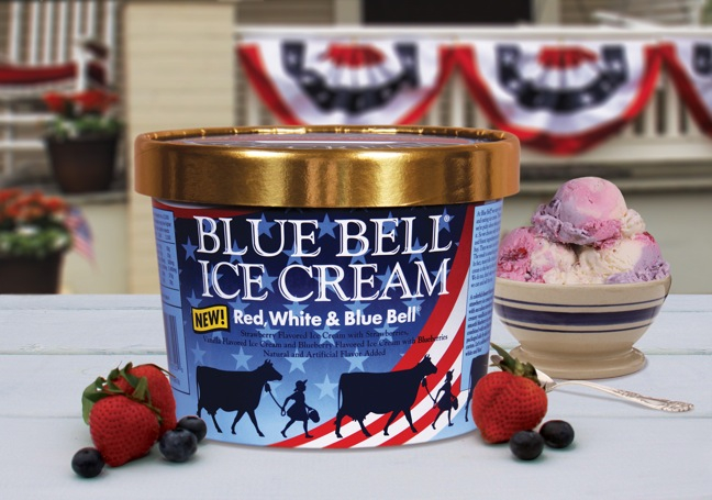 Blue Bell Introduces Red White Blue Bell Ice Cream - Free Large Red White And Blue Bell Pattern Cross Stitch