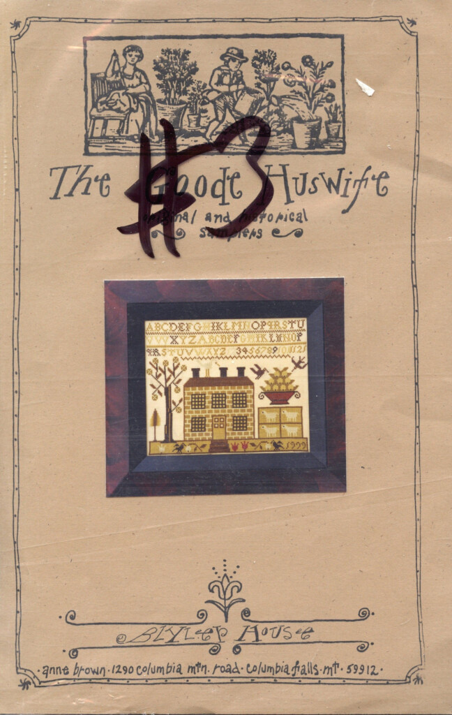 Blyler House Cross Stitch Pattern From The Goode Huswife Etsy  - The Goode Huswife Cross Stitch Patterns