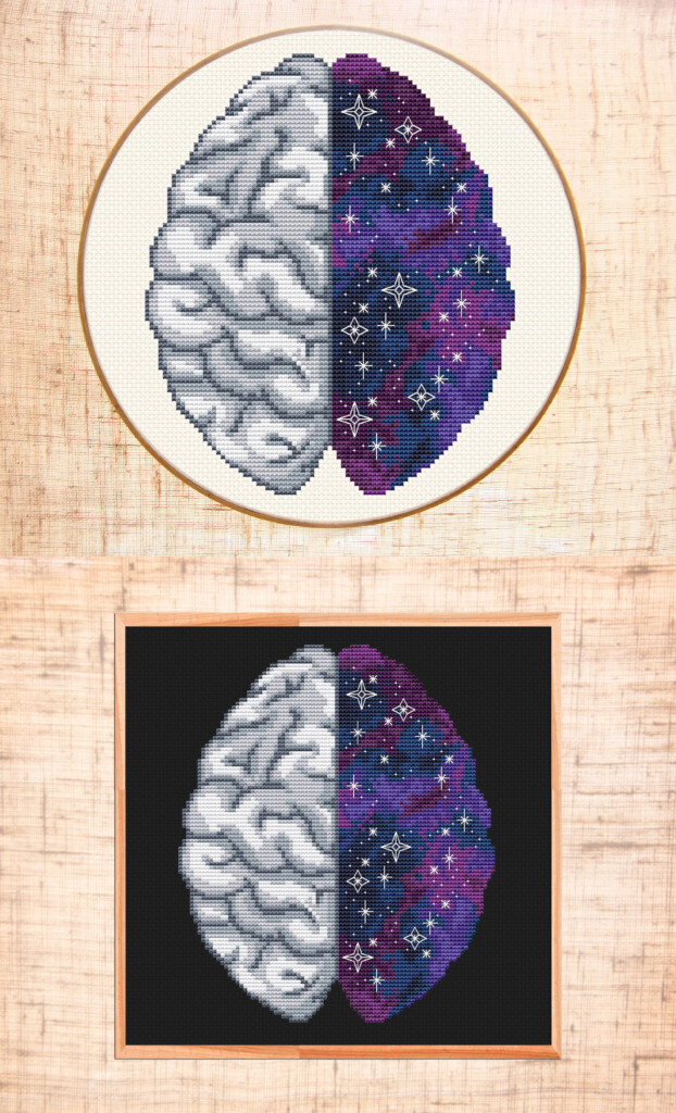 Brain Cross Stitch Pattern Cross Stitch Patterns - Brain Cross Stitch Pattern Free