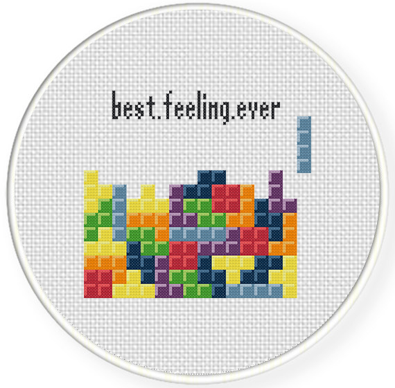 Brick Game Cross Stitch Pattern Daily Cross Stitch - Board Game Cross Stitch Pattern