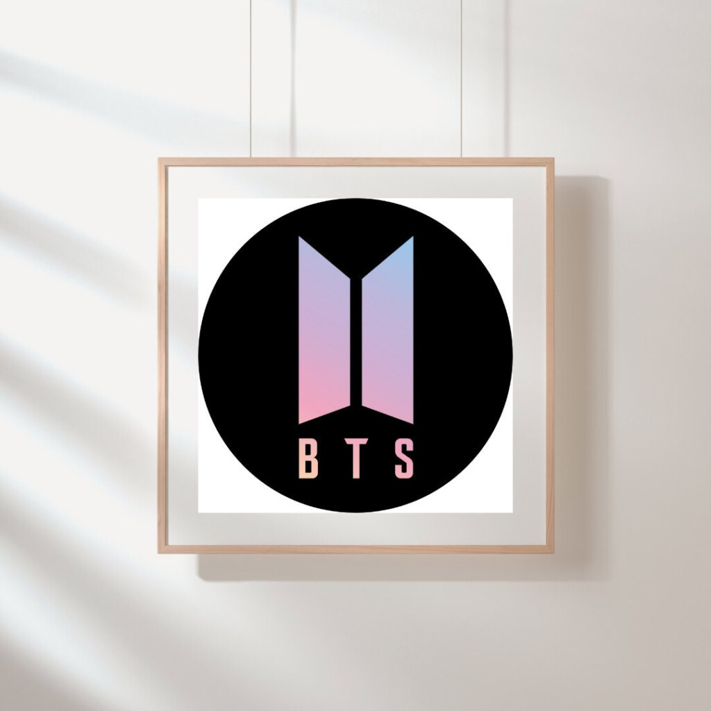 BTS Logo Cross Stitch Pattern BTS Fan Art Merch Kpop Cross Stitch  - Bts Logo Cross Stitch Pattern