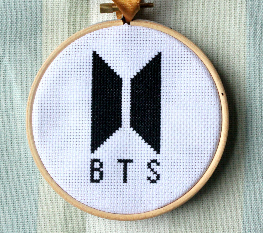 Bts Logo Cross Stitch Pattern Cross Stitch Patterns Images - Bts Logo Cross Stitch Pattern