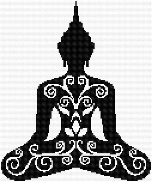 Buddha Cross Stitch Designs - Free Buddha Cross Stitch Pattern