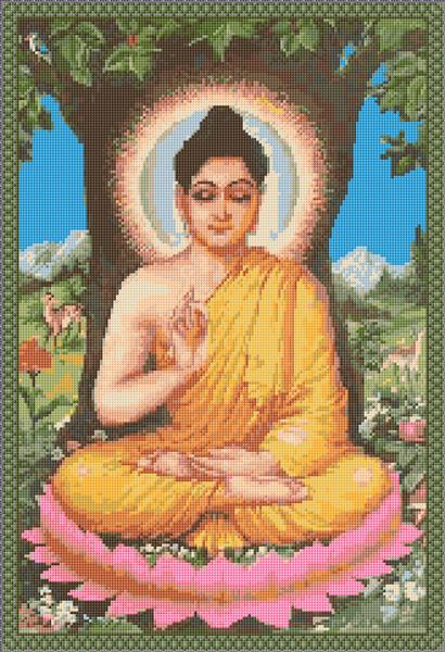 Buddha Cross Stitch Designs - Free Buddha Cross Stitch Pattern