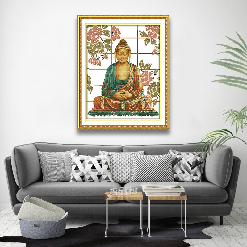 Buddha Cross stitch Patterns 11CT Printed Fabric 1 Vicedeal - Free Buddha Cross Stitch Patterns