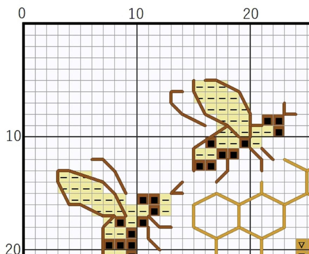 Bumble Bee Cross Stitch Pattern Beehive Embroidery Pattern Etsy - Cross Stitch Bumble Bee Pattern