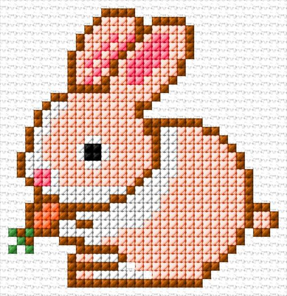 Bunny Cross Stitch Designs - Small Bunny Cross Stitch Pattern