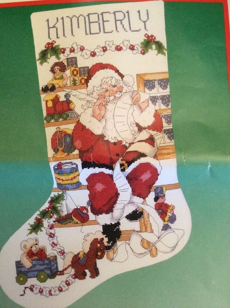 Buy Counted Cross Stitch Christmas Stocking Kits Ideas For DIY - Christmas Stocking Cross Stitch Patterns Kits