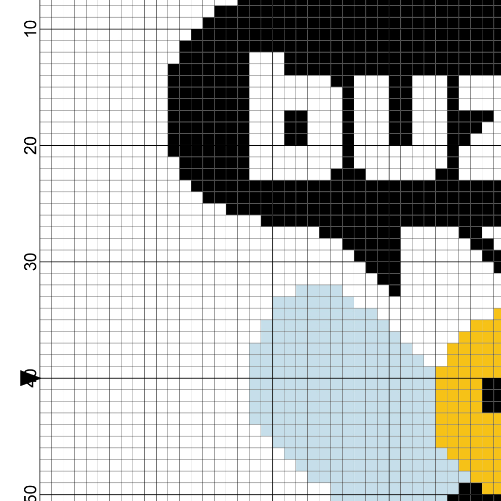 Buzz Bee Cross Stitch Pattern Daily Cross Stitch - Small Bee Cross Stitch Pattern
