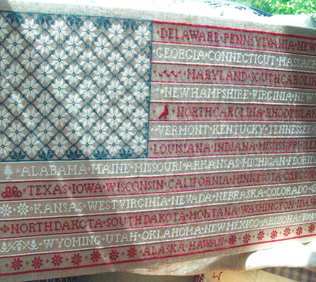 ByGone Stitches One Nation Cross Stitch Pattern 123Stitch - One Nation Cross Stitch Pattern
