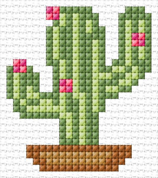 Cactus Cross Stitch Designs - Free Cactus Cross Stitch Patterns