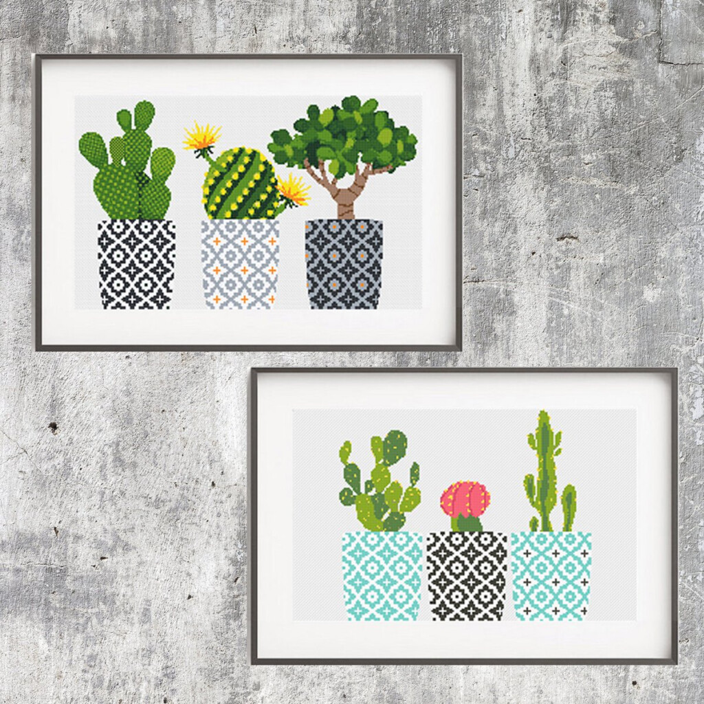 Cactus Cross Stitch Pattern Cross Stitch Patterns - Free Cactus Cross Stitch Patterns