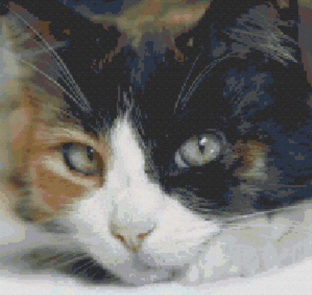 Calico Cat Cross Stitch Pattern Cat Cross Stitch Pattern Keeper  - Calico Cat Cross Stitch Patterns