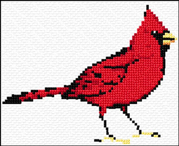 Cardinal Cross Stitch Designs - Free Cross Stitch Cardinal Pattern