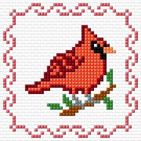Cardinal Cross Stitch Designs - Free Cross Stitch Cardinal Pattern
