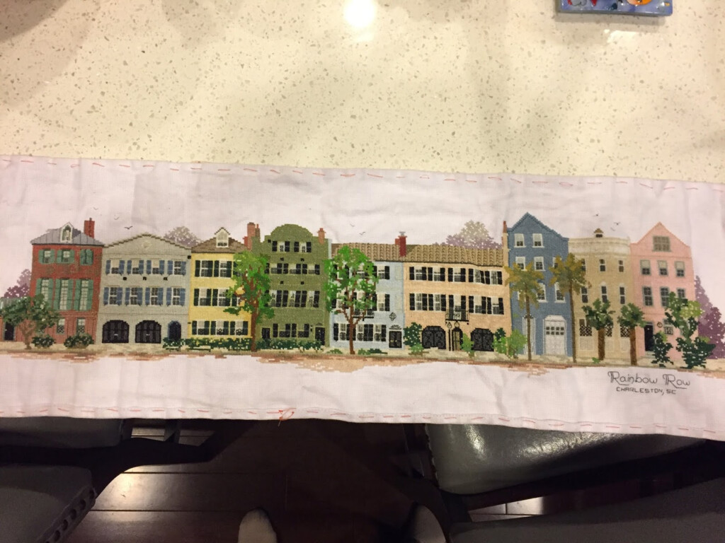 Carols Color Art Counted Cross Stitch Of Charleston South Carolina - Charleston Sc Cross Stitch Patterns