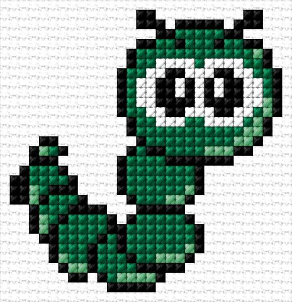 Caterpillar Cross Stitch Designs - Very Hungry Caterpillar Cross Stitch Pattern