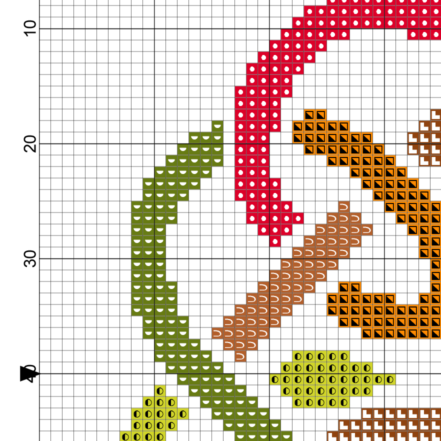 Celtic Autumn Cross Stitch Pattern Daily Cross Stitch - Angel Of Autumn Cross Stitch Pattern