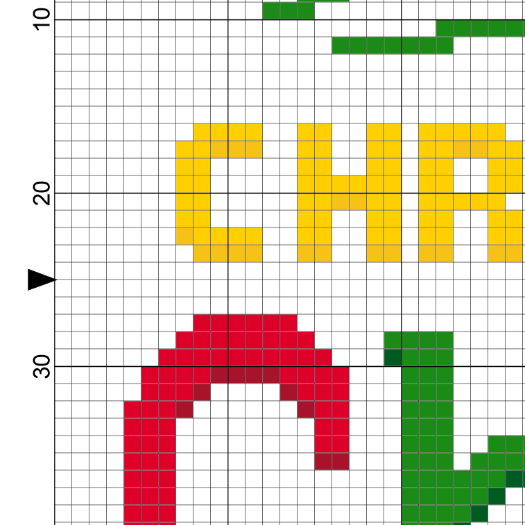 Charts Club Members Only Christmas Cheer Cross Stitch Pattern Daily  - Cup Of Christmas Cheer Cross Stitch Pattern
