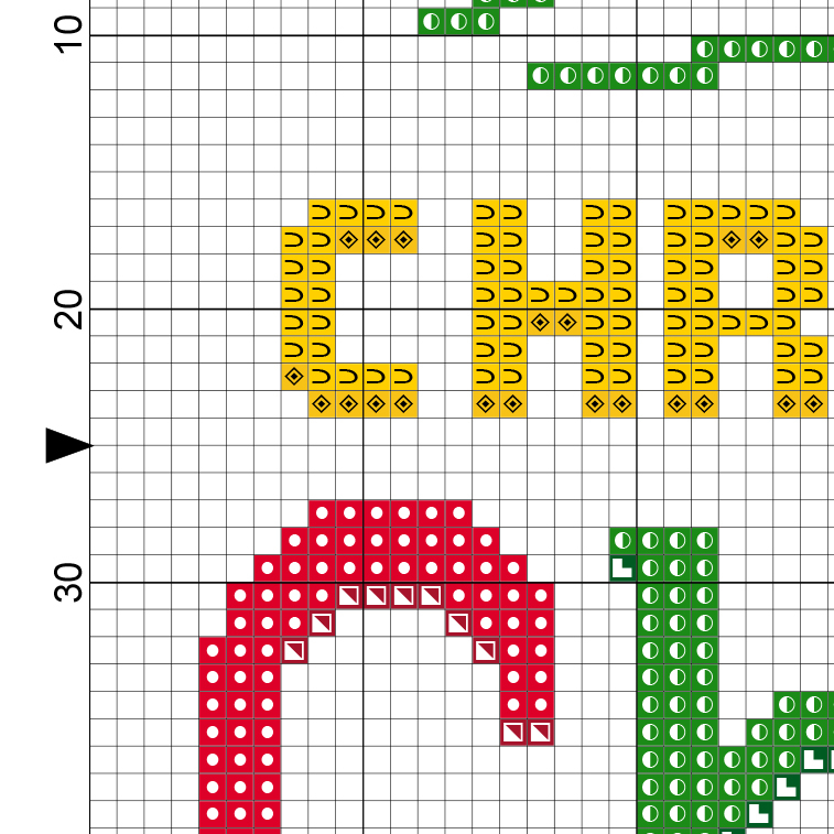 Charts Club Members Only Christmas Cheer Cross Stitch Pattern Daily  - Cup Of Christmas Cheer Cross Stitch Pattern