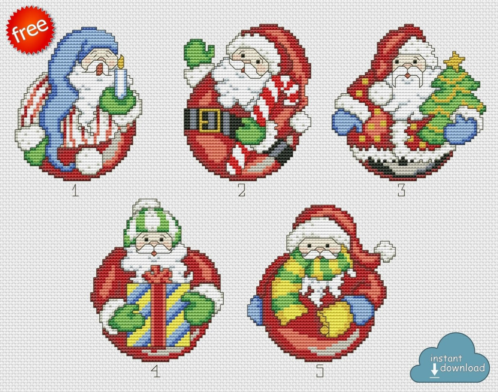 Christmas Cross Stitch Patterns Pdf - Christmas Santa Cross Stitch Patterns