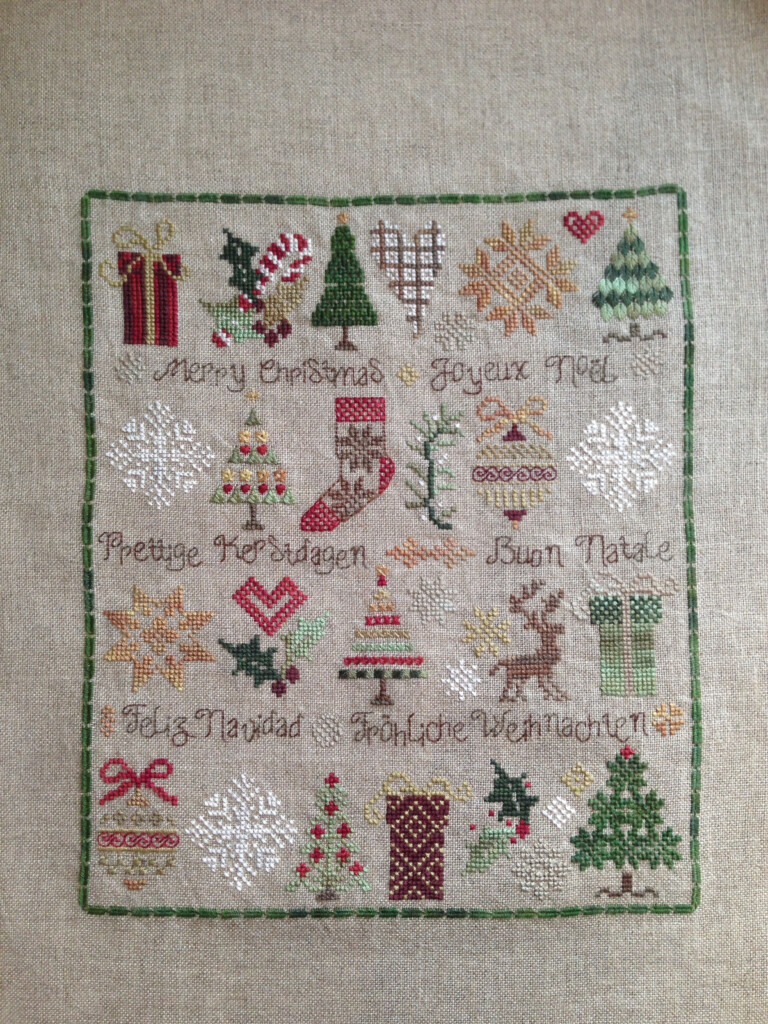 Christmas Cross Stitch Sampler Cross Stitch Patterns - Counted Cross Stitch Christmas Card Patterns
