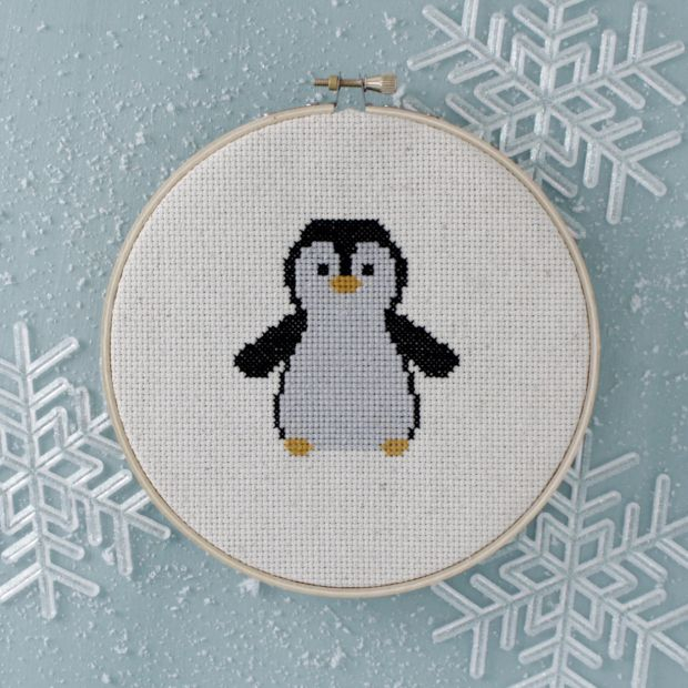 Christmas Penguin Cross Stitch Pattern Cross Stitch Patterns - Penguin Cross Stitch Pattern Free