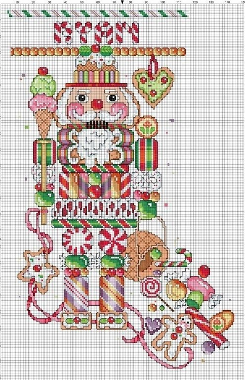 Christmas Stocking Cross Stitch Patterns - Printable Free Christmas Stocking Cross Stitch Patterns To Download