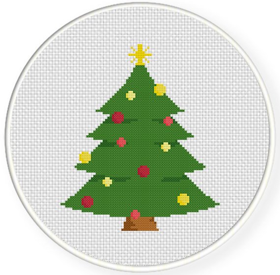 Christmas Tree Cross Stitch Pattern Daily Cross Stitch - Charlie Brown Christmas Tree Cross Stitch Pattern